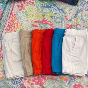 6 pair Women’s Loft colorful Shorts